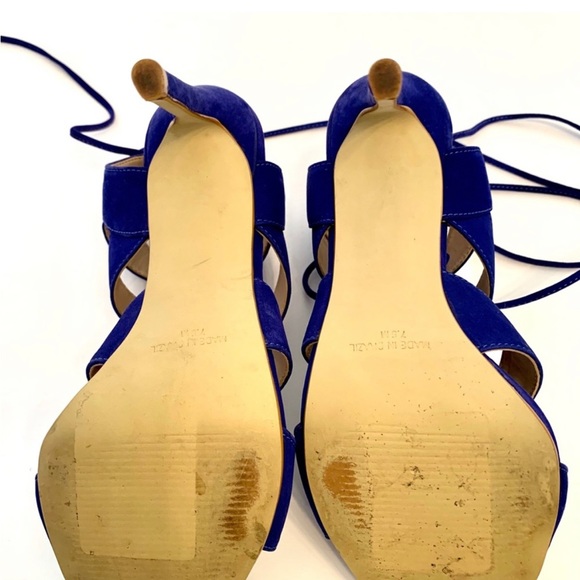 STEVE MADDEN Sandalia Blue Strap Sandal Heels - Picture 8 of 8